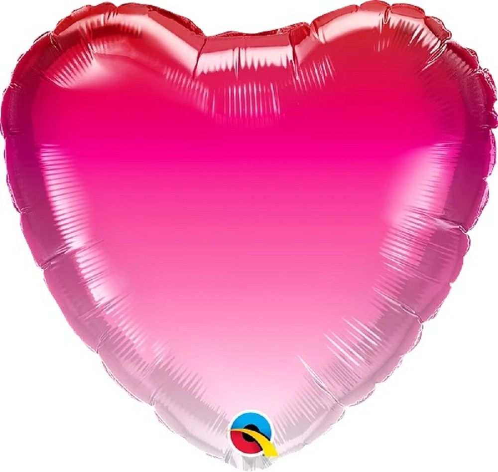 Folienballon Heart Pink Ombré - 74846
