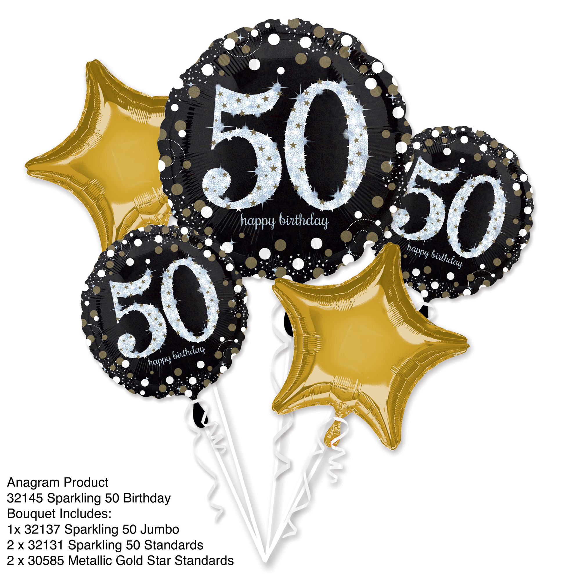 Bouquet Sparkling Birthday 50